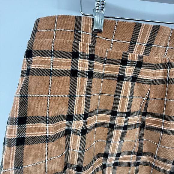 Torrid Plus Plaid Button Front Skirt Size 2 Brown Emo Grunge Preppy Y2K Holiday - Picture 7 of 11